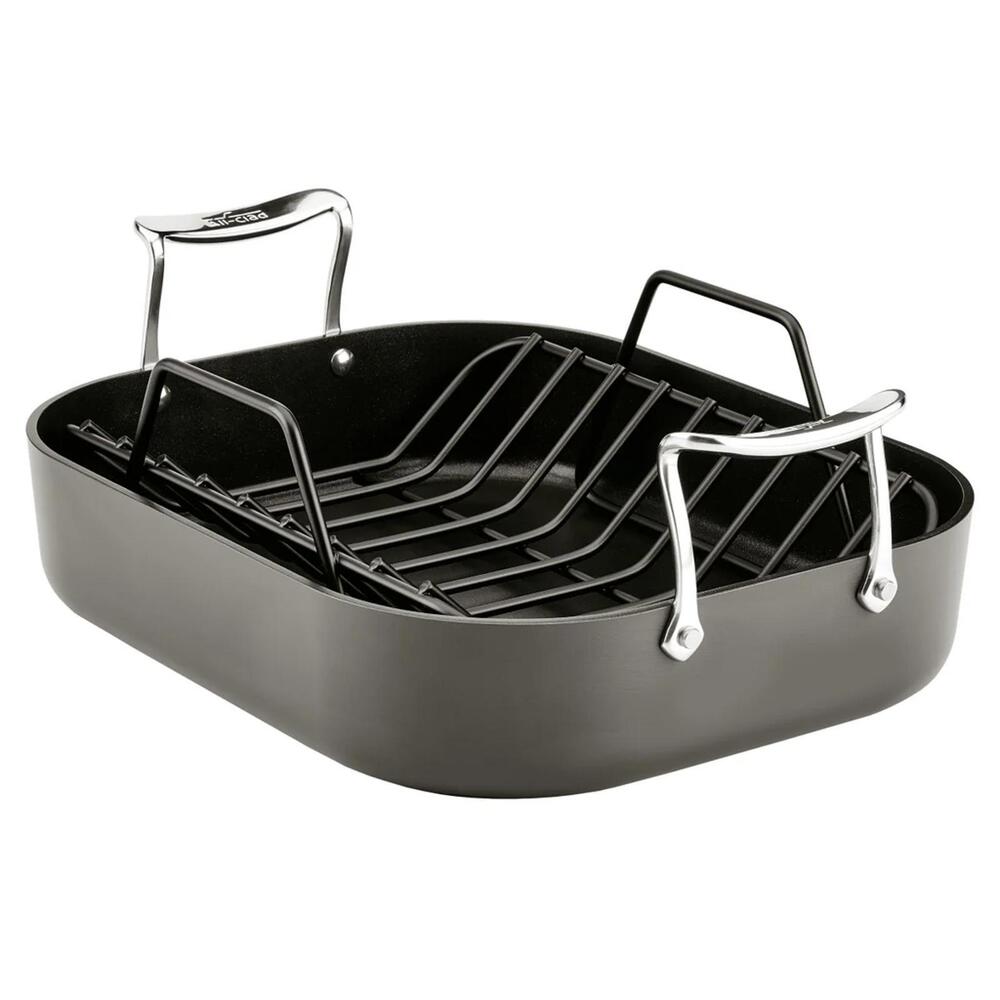 All-Clad Essentials Nonstick Roaster with Rack (11 x 14 Inch)